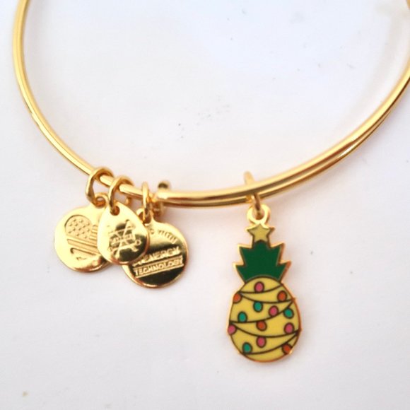 ALEX AND ANI Christmas Pineapple bangle bracelet - Picture 3 of 4